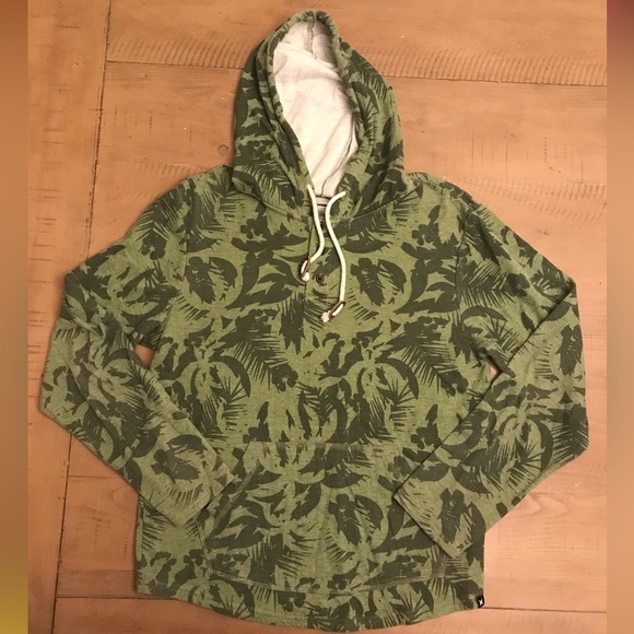 Hurley Women’s Green Palm Camo Hoodie Pullover - Size S - Picture 4 of 8